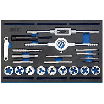 Draper Draper IT-EVA37 22 piece Metric & BSP Combination Tap and Die Set in Storage Module