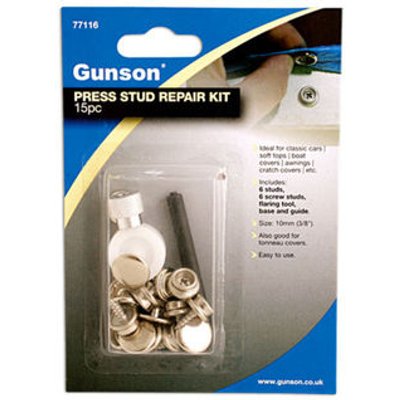 Gunson Gunson 77116 - 15 Piece Press Stud Repair Kit