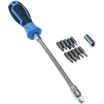 Blue Spot 12630 Flexible Screwdriver & Bit Set - 12 pc