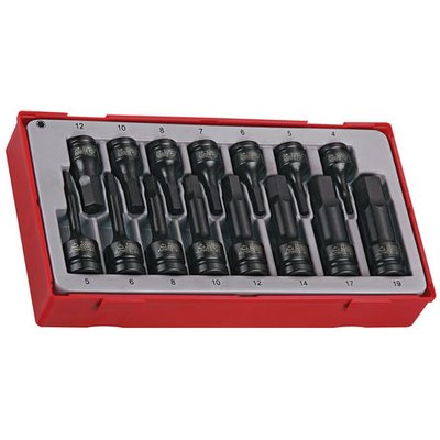 Teng Tools Teng TT9015HX 15 Piece 3/8" & 1/2" Hex Impact Socket Set