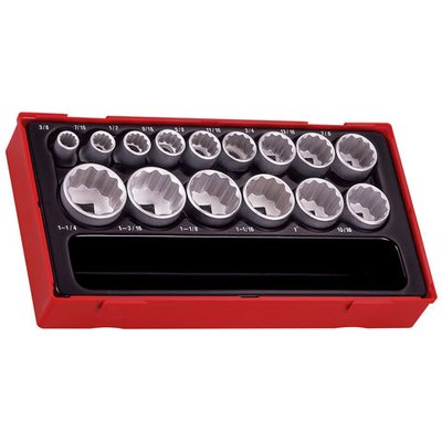 Teng Tools Teng TT1215AF 1/2" Drive Imperial Sockets 15 Piece Set