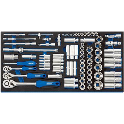 Draper Draper IT-EVA49 1/4", 3/8" and 1/2" Drive 84 Piece Socket Set