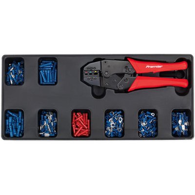 Sealey Sealey TBT16 Ratchet Crimper & 325 Assorted Insulated Terminal Set