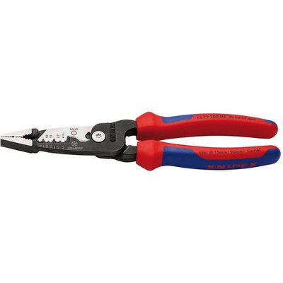 Knipex Knipex 13 72 200 ME Wire Stripper metric version with multi-component grips black atramentized 200mm