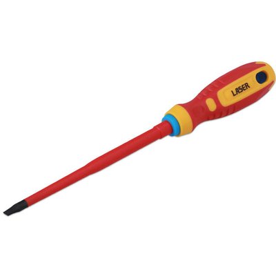 Laser 8453 Flat VDE Insulated Screwdriver 5.5 x 125mm
