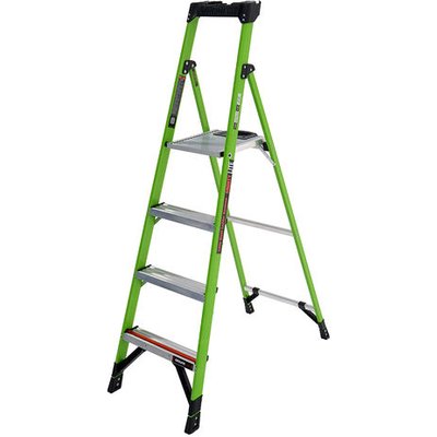 T. B. Davies Little Giant 4 Tread Mighty Lite Hi-Viz GRP Fibreglass Step Ladder