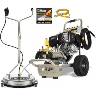 V-TUF V-TUF DD130 4350psi, 300Bar MAX, 15L/min Industrial 13HP Honda Driven Petrol Pressure Washer