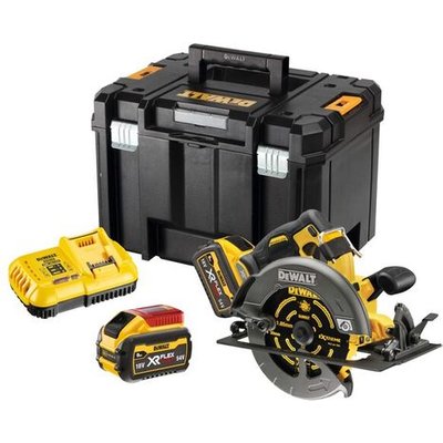 DeWalt XR FLEXVOLT DeWalt DCS578X2-GB 54V XR FLEXVOLT High Power 190mm Circular Saw with 2 x 9Ah Batteries