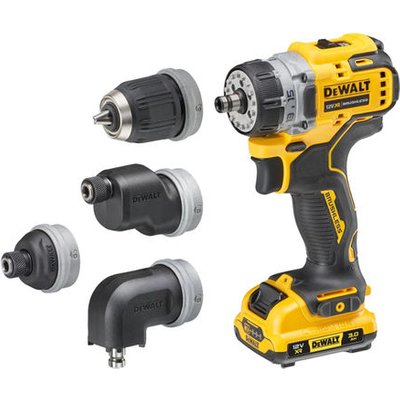 DeWalt DeWalt DCD703L2T-GB 12V XR BL Multi-head Drill Driver with 4 Heads and 2x3.0Ah Batteries