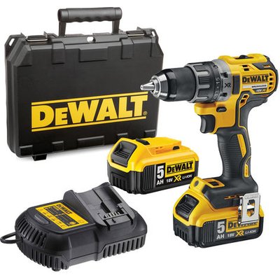 DeWalt XR FLEXVOLT DeWalt DCD791P2 18V XR Li-Ion Compact Drill Driver with 2x5.0Ah Batteries