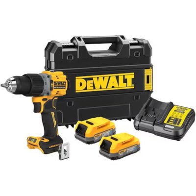 DEWALT DCD805E2T-GB G3 Hammer Drill Driver Kit XR BL with 2x18V Powerstack Batteries
