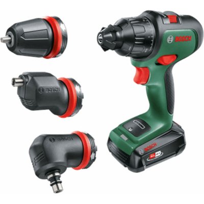 Bosch AdvancedImpact 18 Classic Green Cordless Two-speed Combi Drill with 2.5Ah Battery, Charger & 3 Attachments