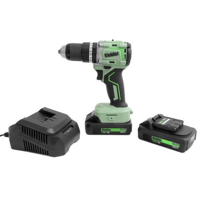 Kielder KWT-020-02 18V 75Nm Ultra Compact Combi Drill Charger & 2x 2.0Ah Battery Kit