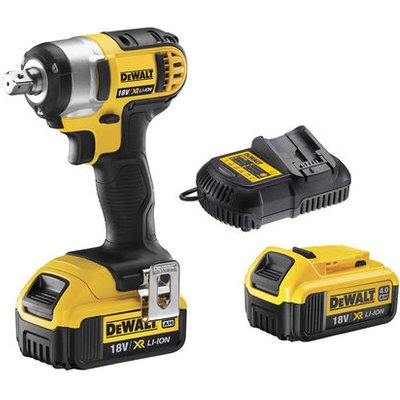 DeWalt XR FLEXVOLT DeWalt DCF880M2 18V XR 203Nm Compact Impact Wrench with 2 x 4.0Ah Li-Ion Batteries