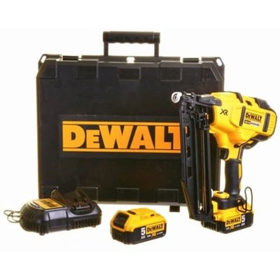 DEWALT DCN660P2 18V XR Brushless 16GA Nailer with 2x5.0Ah Batteries