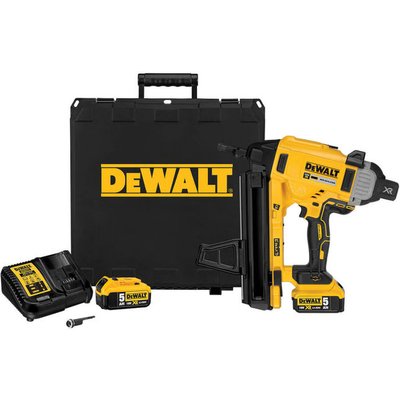 DEWALT DCN890P2-GB 18V XR Li-Ion Brushless Concrete Nailer with 2 x 5Ah Batteries
