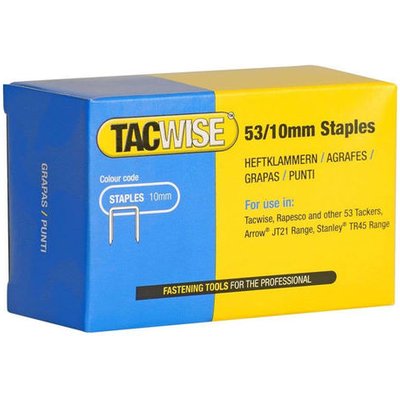 Tacwise 0431 Type 53/10mm Galvanised Staples, x 5000