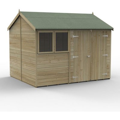 Forest Forest Garden Timberdale 10 x 8 Reverse Double Door Shed (Home Delivery)