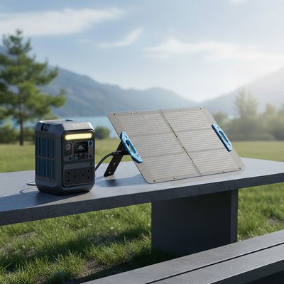 Anker Solix C300X Portable Power Station & Anker Solix 100W Foldable Solar Panel Bundle Offer