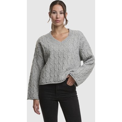 Noisy May NMELOISE L/S V-NECK CABLE KNIT FWD DD