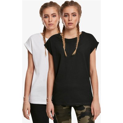 Urban Classics Ladies Extended Shoulder Tee 2-Pack