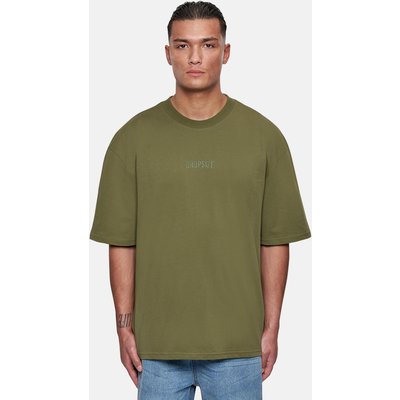 Dropsize Heavy Oversize Curved Hd Logo T-Shirt