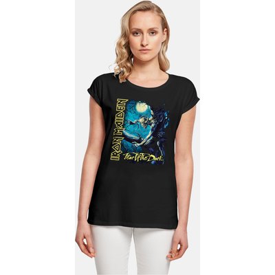 Merchcode Ladies Iron Maiden - Fear of the Dark Extended Shoulder Tee