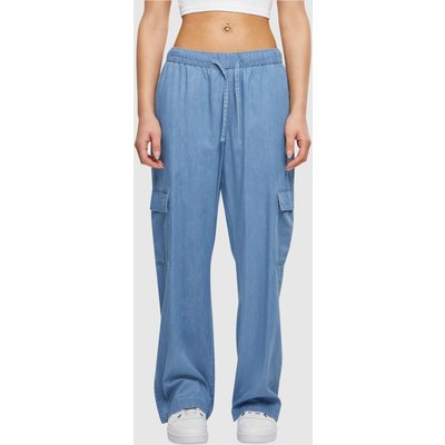 Urban Classics Ladies Light Denim Cargo Pants