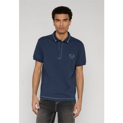 True Religion RELAXED BIG T EMBRO PIQUE POLO
