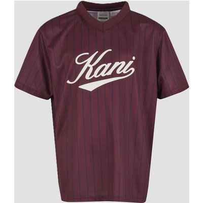 Karl Kani Cursive Varsity Pinstripe Jersey Junior