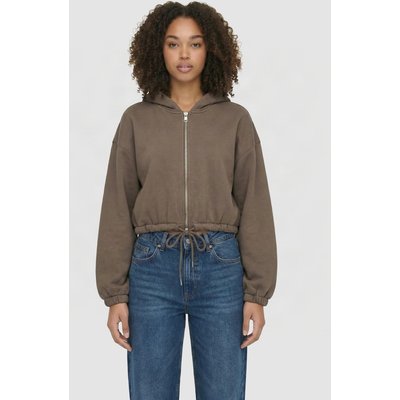 Urban Classics Ladies Fluffy Cropped Zip Hoodie