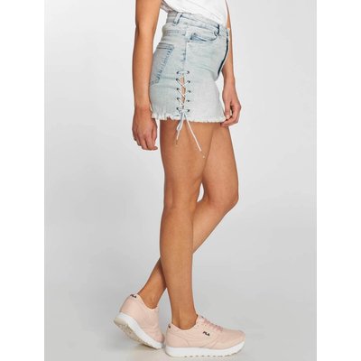 Urban Classics Ladies Denim Lace Up Skirt