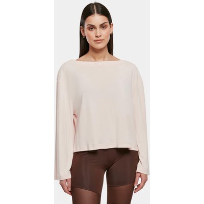 Urban Classics Ladies Short Modal Bateau Necklinie Longsleeve