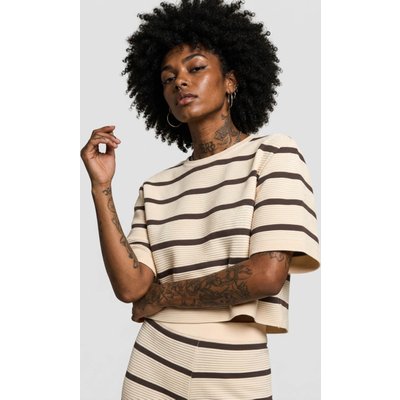 Estelou Stripe Cropped Shirt