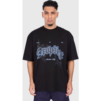 Dropsize HEAVY OVERSIZED BLUE GLOW T-SHIRT