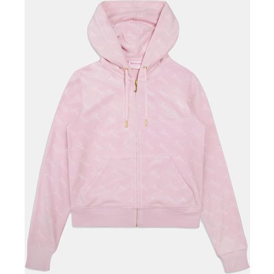 Juicy Couture GIGI DEBOSSED VELOUR ZIP HOODIE