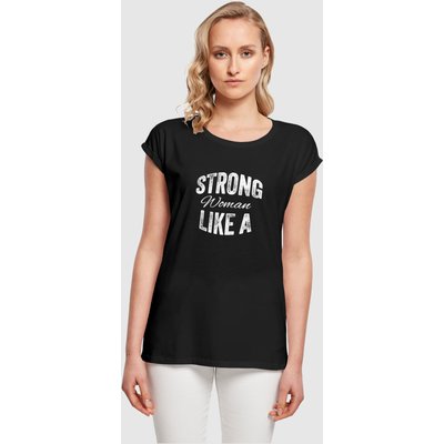 Merchcode Ladies WD - Strong Like A Woman Extended Shoulder Tee