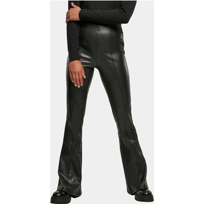 Urban Classics Ladies Synthetic Leather Flared Pants
