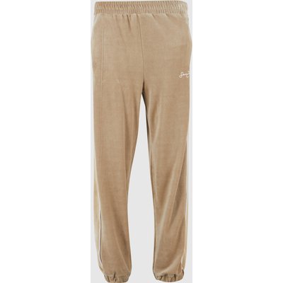 Sean John SJ Script Logo Colorblock Velours Trackpants