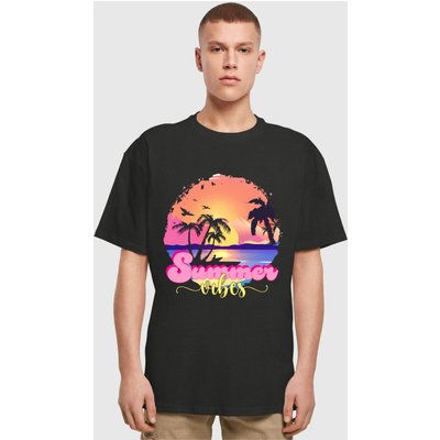 Merchcode Summer Vibes Sunset Heavy Oversized Tee