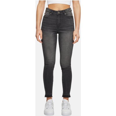 Urban Classics Ladies Skinny High Waist Open Hem Jeans