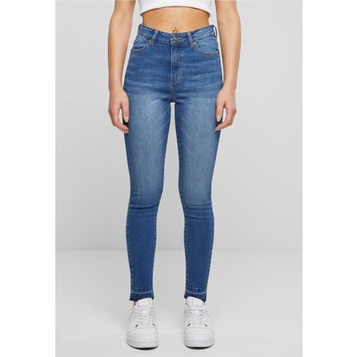Urban Classics Ladies Skinny High Waist Open Hem Jeans