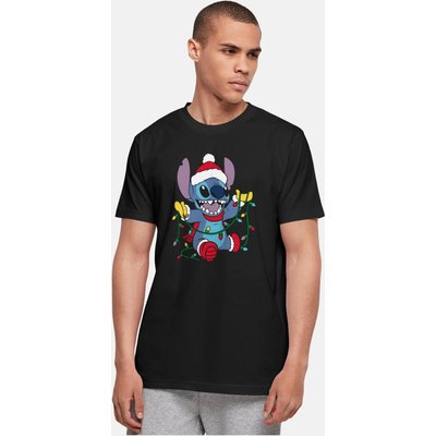 Absolute Cult Lilo And Stitch - Christmas Lights Basic T-Shirt