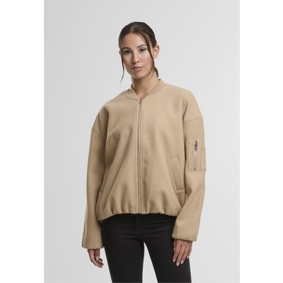 Urban Classics Ladies Faux Wool Bomber Jacket