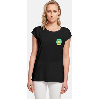 Mister Tee Ladies Ufo Pizza Extended Shoulder