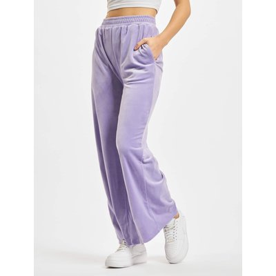 Urban Classics Ladies High Waist Straight Velvet Sweatpants