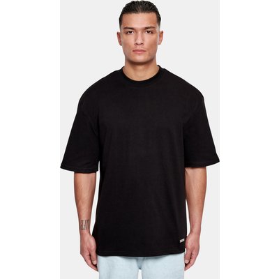 Dropsize Heavy Oversize Metal Patch Basic T-Shirt