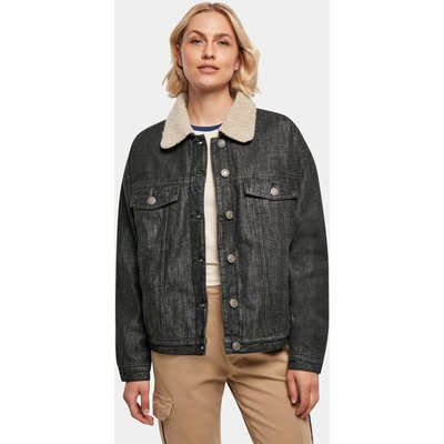 Urban Classics Ladies Oversized Sherpa Denim Jacket