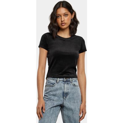 Urban Classics Ladies Short Velvet Tee