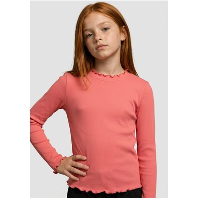 Urban Classics Girls Short Rib Longsleeve